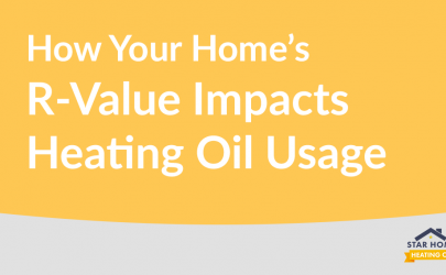Miniature model How Your Home's R-Value Impacts Heating Oil Usage. Star Home Heating Oil.
